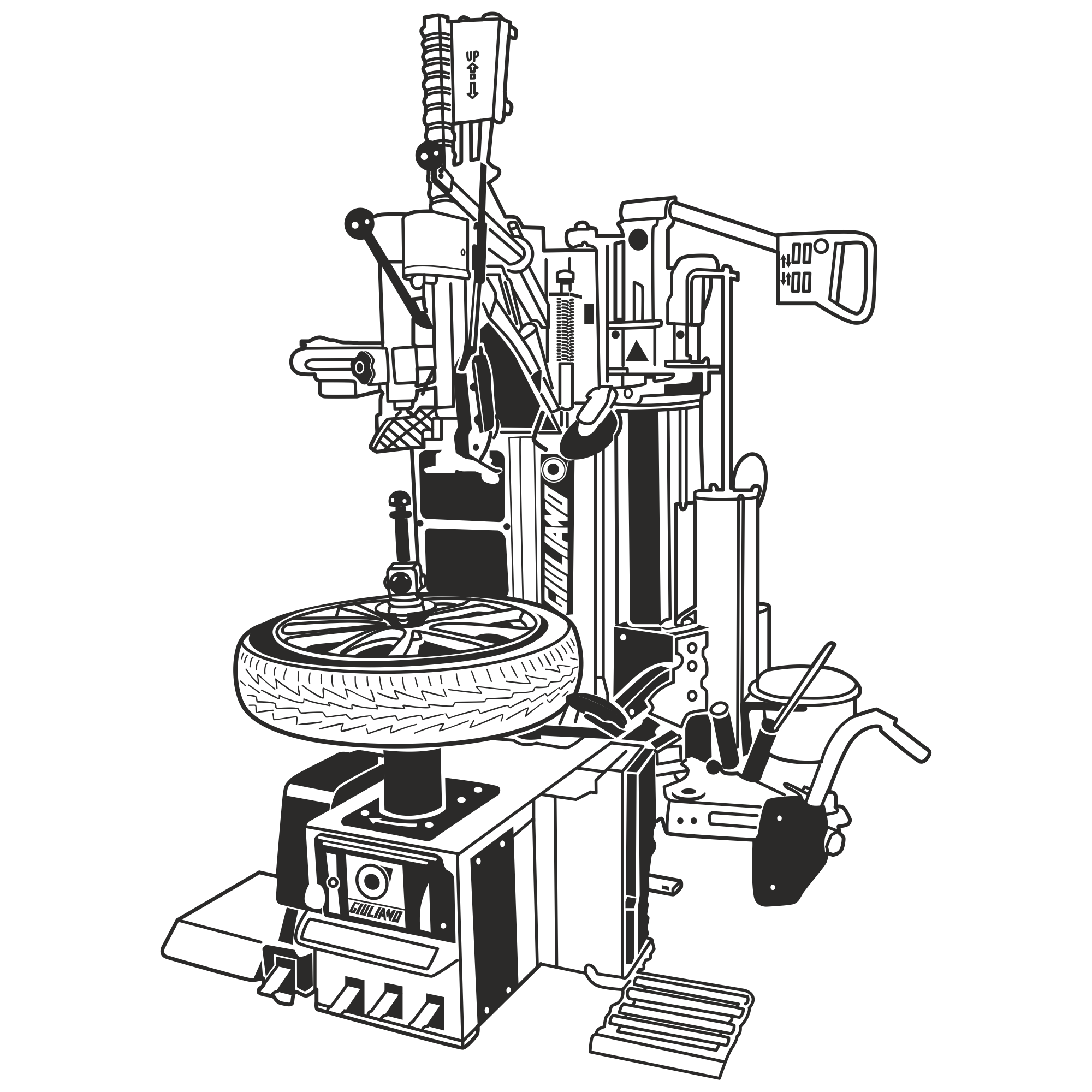 SX119 PRO | ACCU Machinery * Giuliano Tire Changers